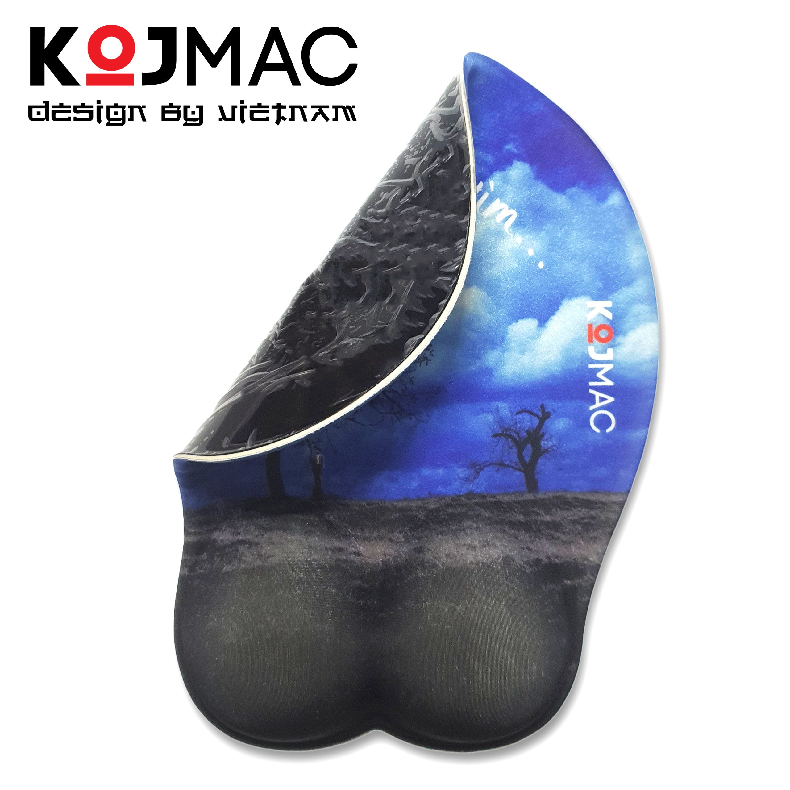 Lót Chuột Có Đệm Tay KOJMAC PKA312 MOUSE PAD SILICONE GAMING 3D ANIME CUTE Mông Cún Corgi Dễ Thương - Hàng Chính Hãng ( Bàn di văn phòng chống đau mỏi cổ tay cho nam nữ chơi game cao cấp )