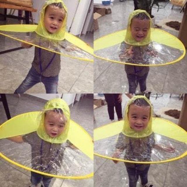 Áo mưa xoè UFO cho bé