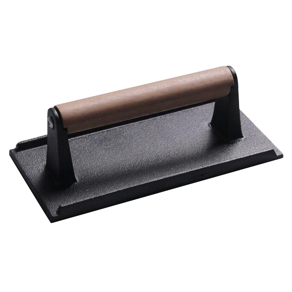 Thịt Nướng BBQ Nướng Gang Bít Tết Cân Hamburger Thịt Xông Khói Xúc Xích Thịt Giày Trượt Patin Nướng Báo Chí Chất