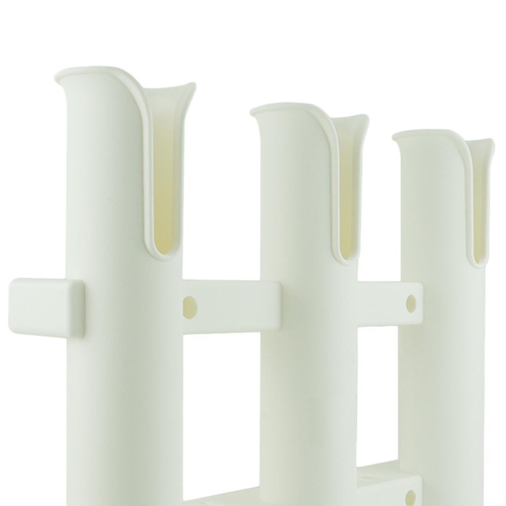 2Pieces 3Tubes Fishing Rod Holder Pole Mount Bracket For Marine Fishing Boat