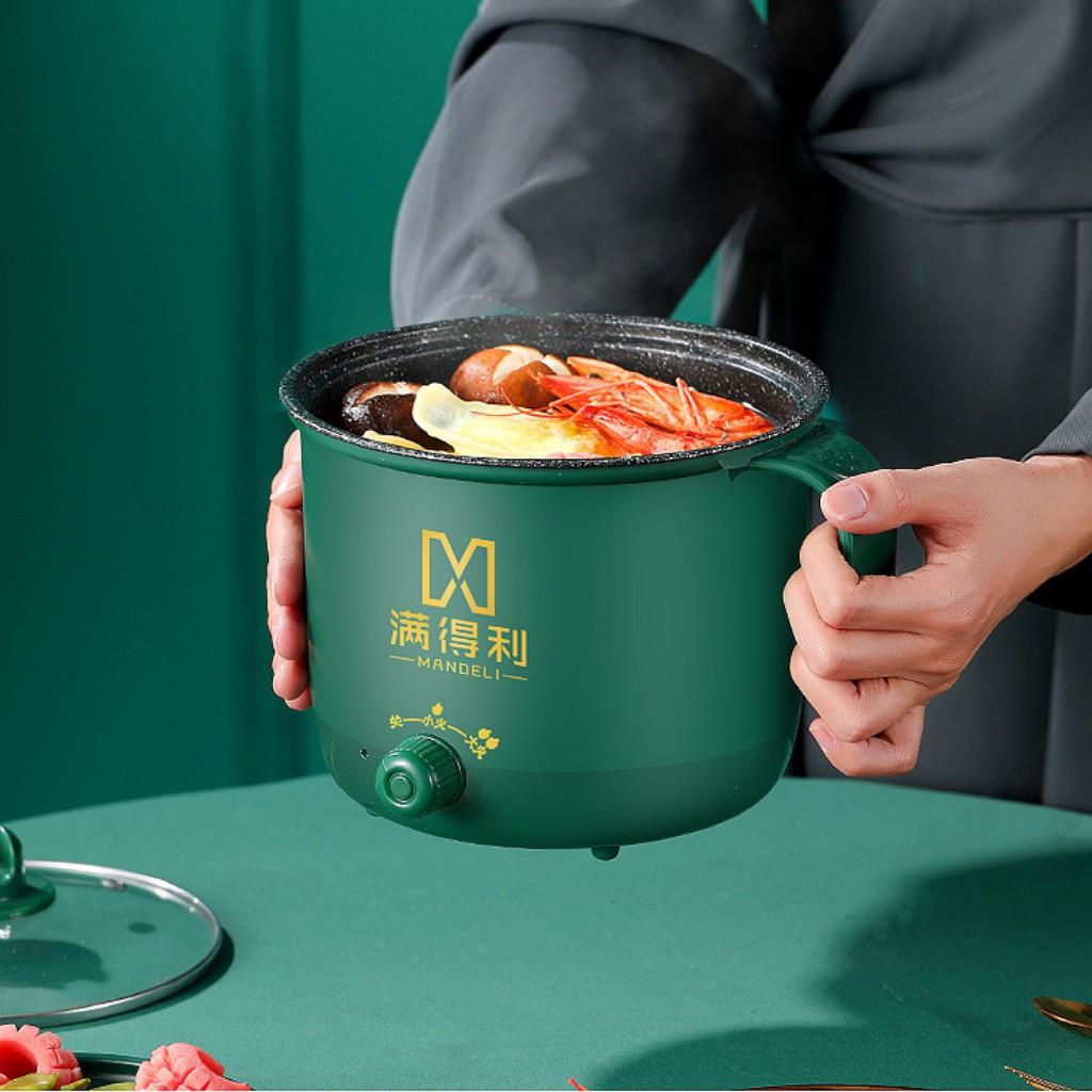 Ca Nấu Mì Đa Năng Nấu Cơm Có Tay Cầm 1,8L - 2 Nấc Nhiệt Mẫu Mới 2021 Kèm Giá Hấp