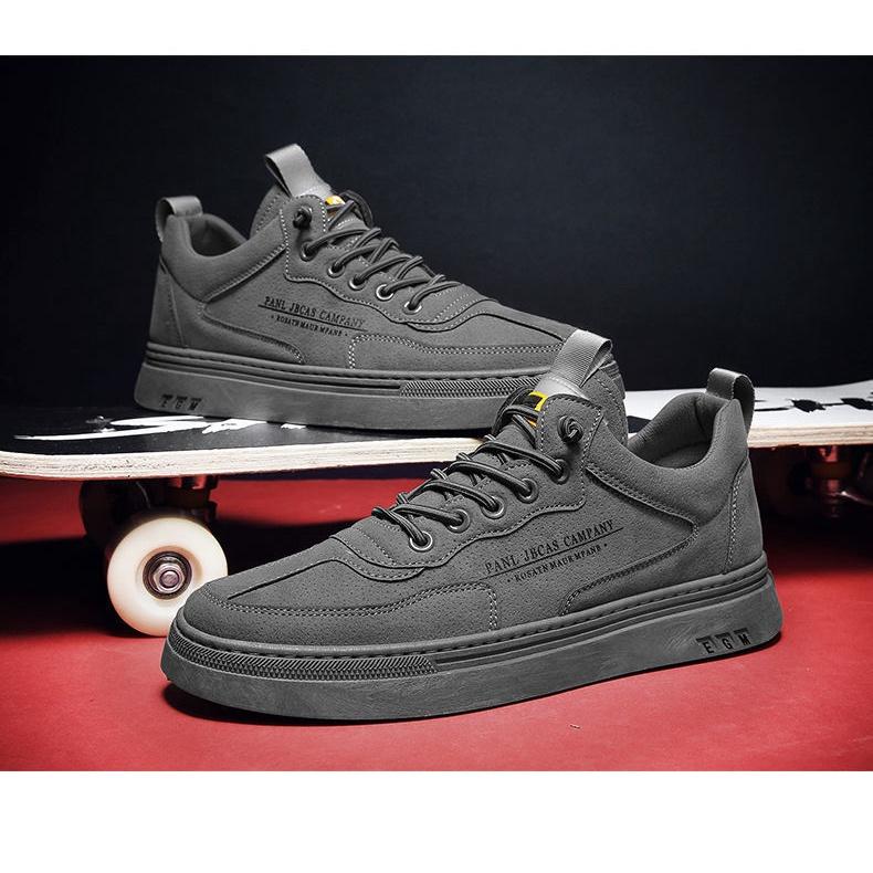 Giày Thể Thao Nam Tăng Chiều Cao Giày sneaker HHT S19 Màu Xám Đen