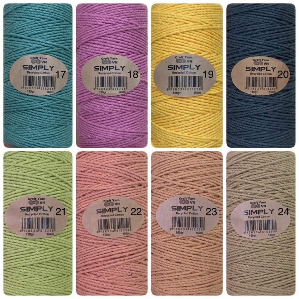 Dây cotton 2mm thắt Macrame