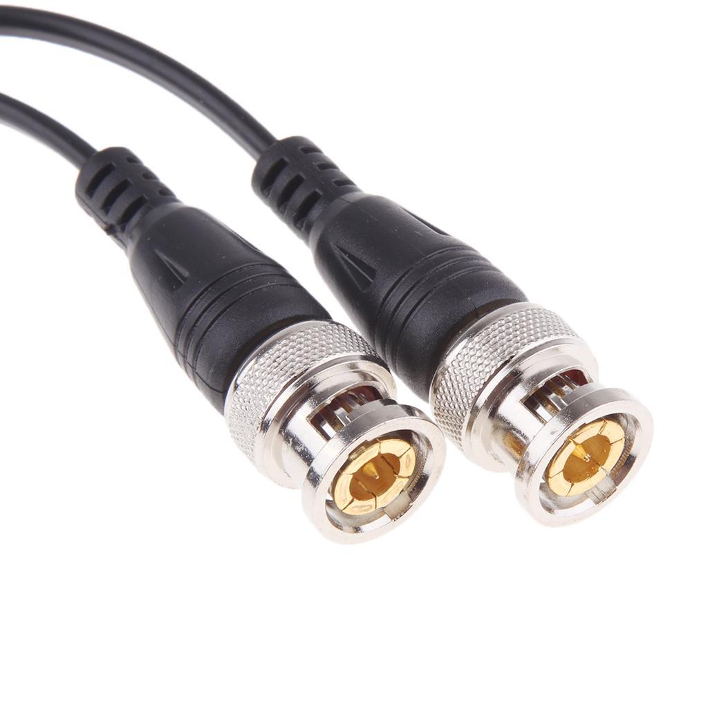 2x Metal Video Balun Video Balun Transmitter Video Balun Connectors Black