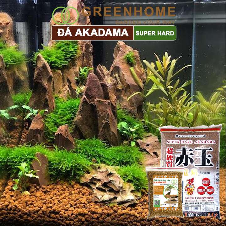 Đá Akadama, loại siêu cứng, làm đất, phân nền thủy sinh, bonsai, sen đá, nhiều size lựa chọn |Greenhome