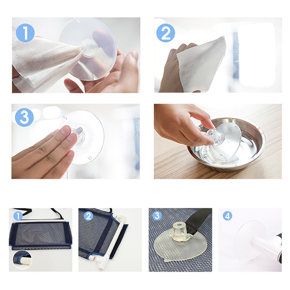 Võng cửa sổ cho mèo nằm bằng lưới thoáng khí với cốc hút mặt kiếng chịu lực tốt