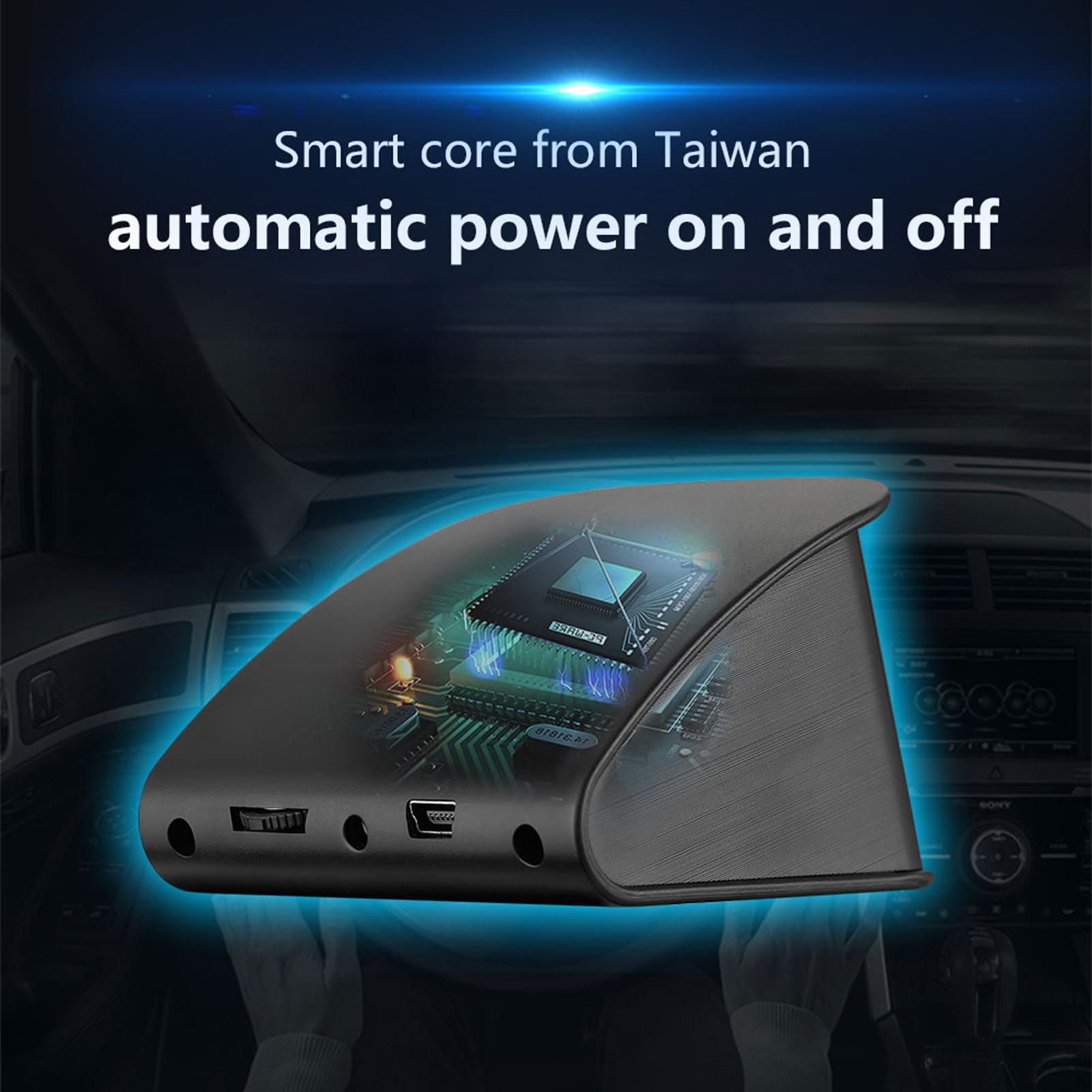 Smart HUD Display, 2.2 inch Universal GPS Head Up Display with Displays Speed, Altitude, Voltage, Clock and More Overspeed Alarm/Voltage Aarm