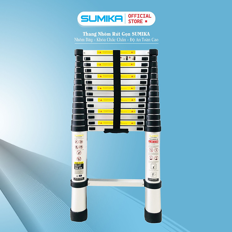Thang Nhôm Rút Gọn Sumika Sk440 - Chiều Cao Tối Đa 4.4M, Hợp Kim Nhôm Cao Cấp