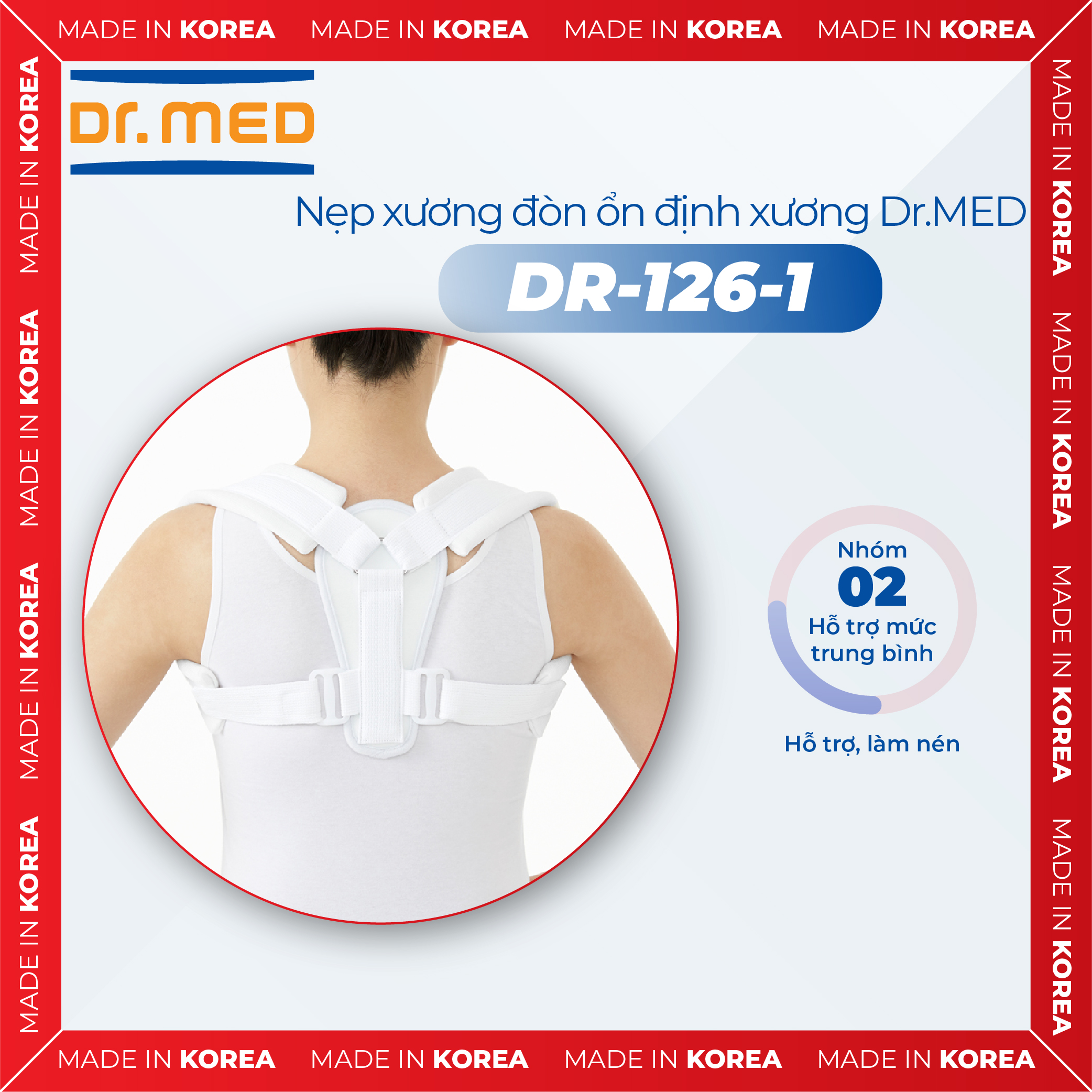 Nẹp xương đòn Dr.MED DR-126-1