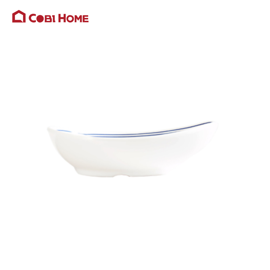 Chén chấm, bát tạo kiểu sang trọng màu trắng bằng nhựa Melamine cao cấp