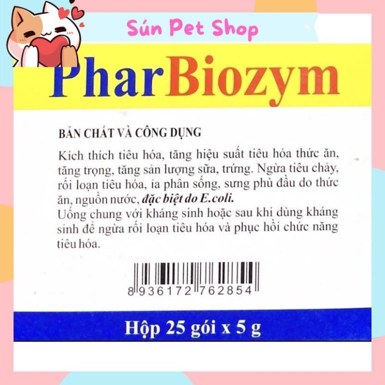 Men tiêu hóa sống cho chó mèo Pharbiozym gói 5gr