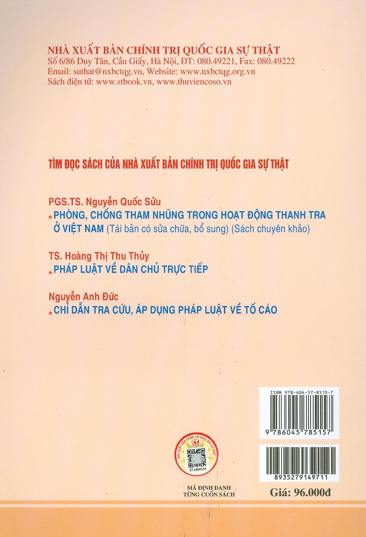 Công Tác Dân Vận Của Cơ Quan Hành Chính Trong Tiếp Công Dân Giải Quyết Khiếu Nại, Tố Cáo