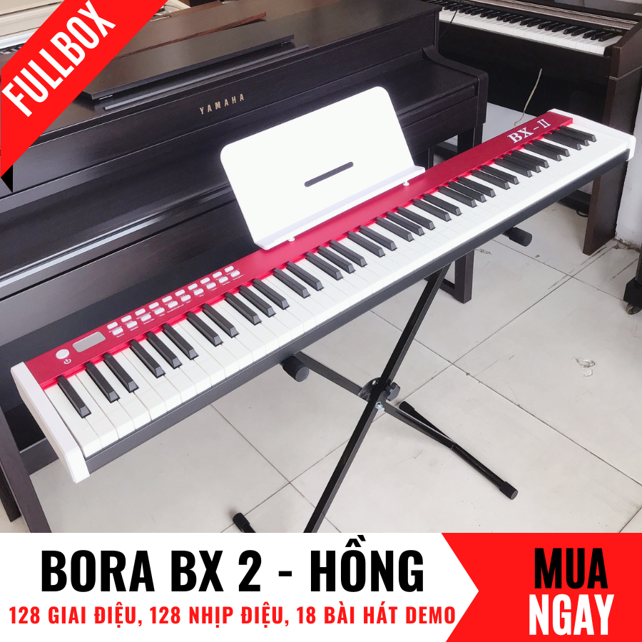 Đàn Piano Điện Bora Bx 2 Đa Chức Năng + Chân Đàn (Hồng, Trắng, Đen)