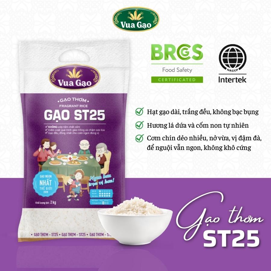 GẠO THƠM ST25 – VUA GẠO – TÚI 2KG