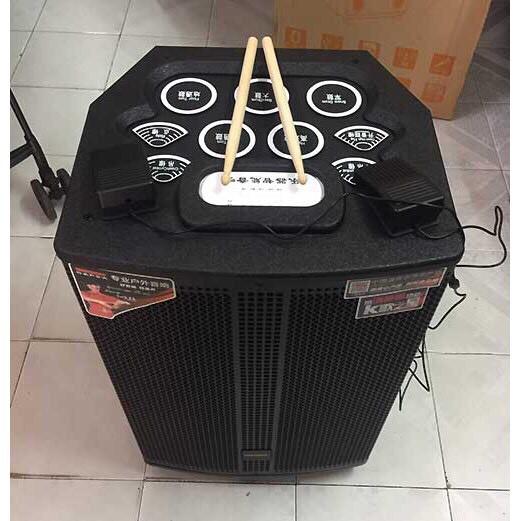 Loa karaoke di động Temeisheng QX15-37 loa trống bass 4 tấc đánh nhạc, hát karaoke gia đình, loa sân khấu