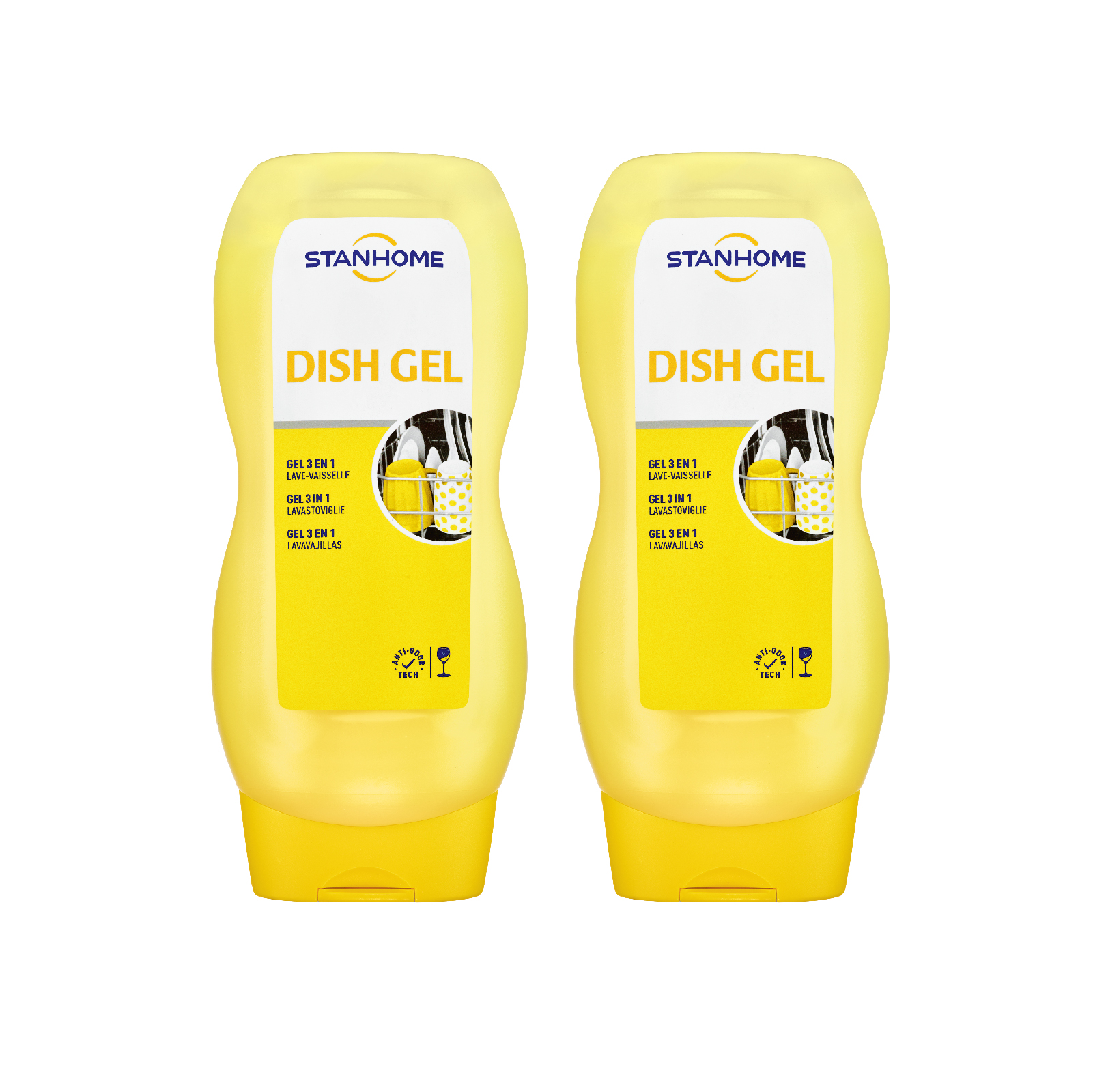 Combo 2 Gel rửa bát chuyên dụng cho máy All in one Stanhome Dish gel 720ml/chai
