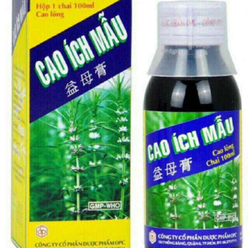 Cao Ích Mẫu  CAM KẾT CHẤT LƯỢNG Điều Hòa Kinh Nguyệt Chai 180ml