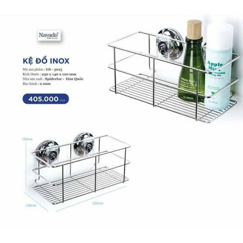 Kệ để đồ phòng tắm, phòng bếp hút chân không Spiderloc GS 3015
