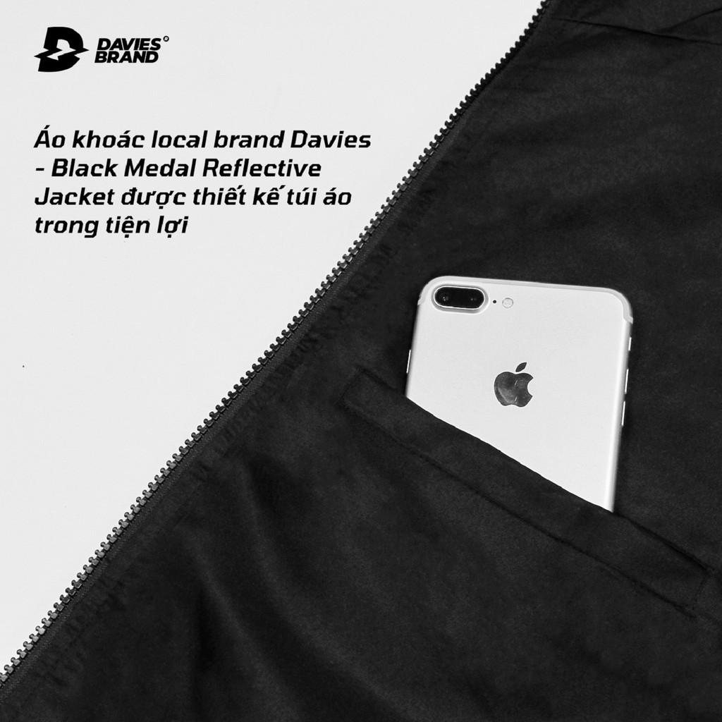 Freeship Áo khoác dù có nón Medal Reflective Jacket MÀU ĐEN Kgia fashion