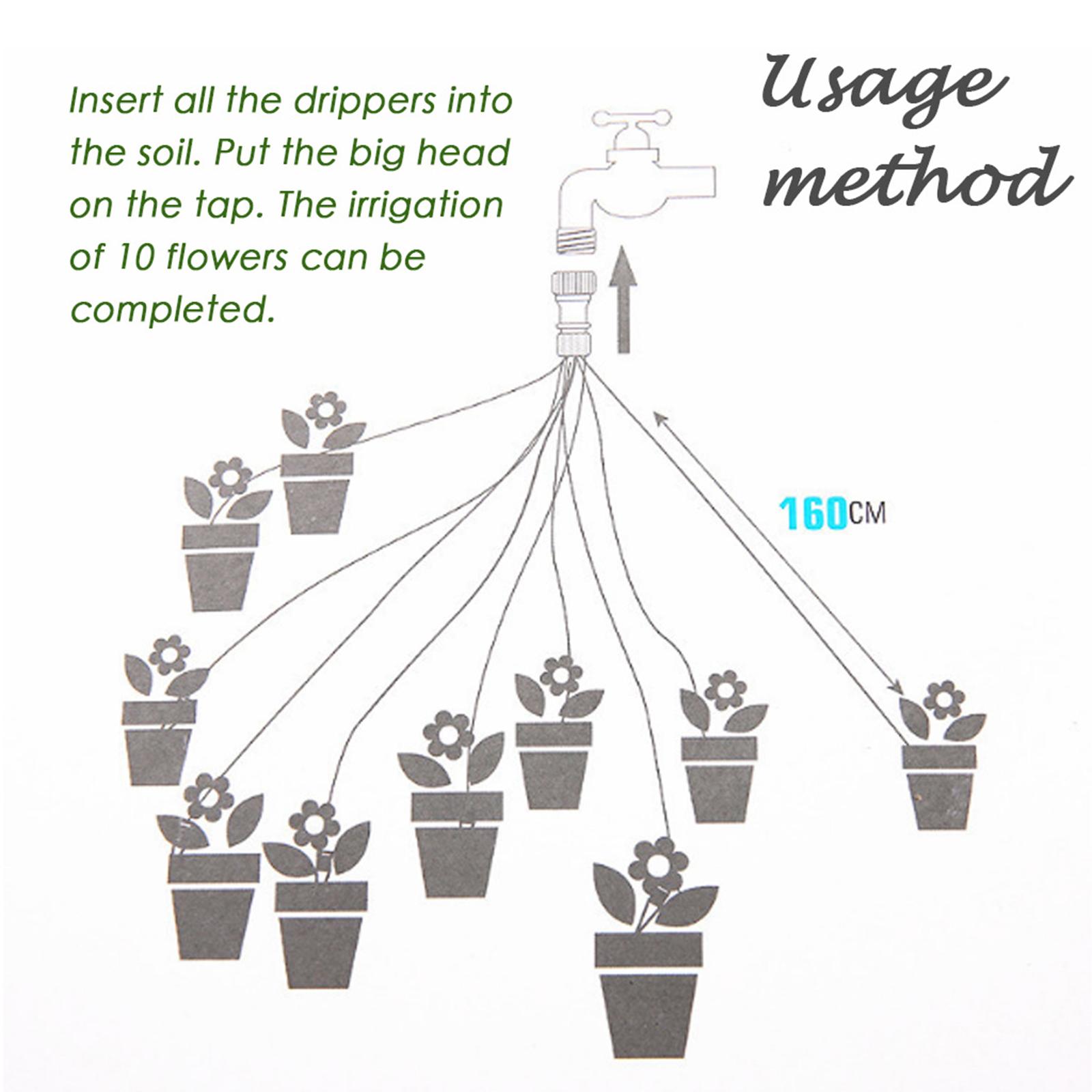 Drip Irrigation Kit Garden Irrigation System with 10 Nozzle Plant Garden Watering Drip Automatic Garden Watering System Kit