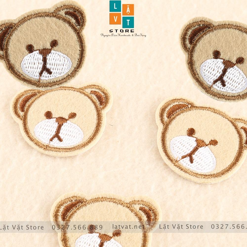 Patch ủi quần áo, Sticker miếng dán Gấu Teddy bé bỏng cực kì dễ thương, dán Vali, tủ lạnh, tạo điểm nhấn...