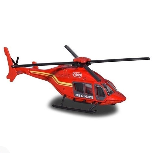 Đồ Chơi Trẻ Em Mô Hình Trực Thăng Majorette Helicopter - 212053130 - BELL 429 - Màu Đỏ