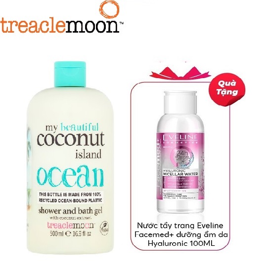 Gel tắm dưỡng da tinh dầu dừa Treaclemoon 500ml