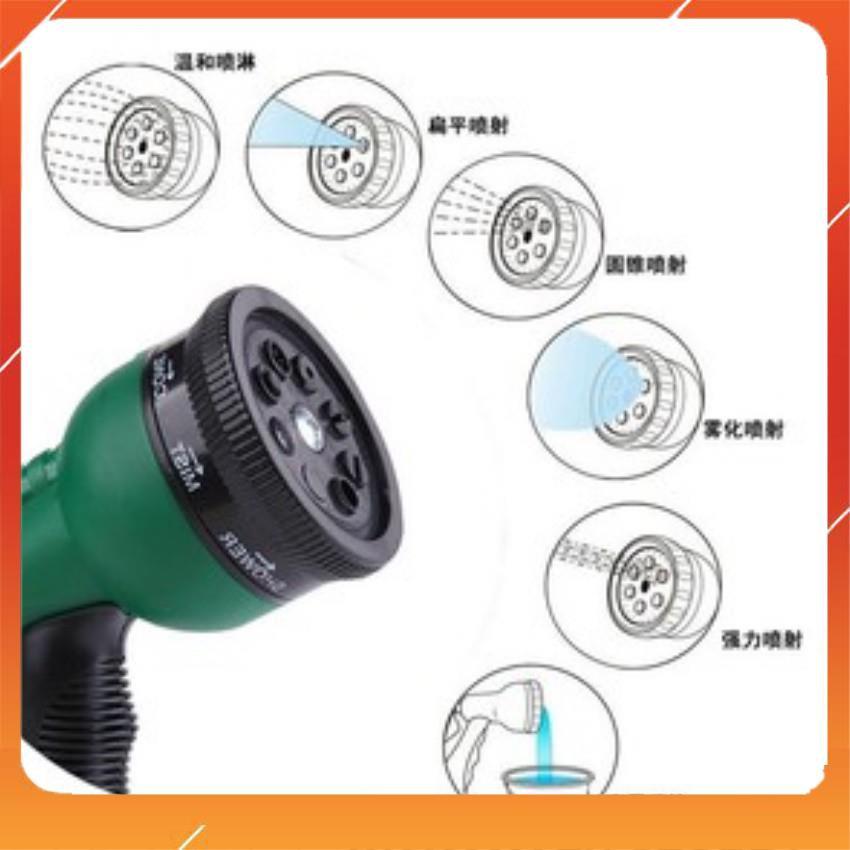 Vòi xịt nước tưới cây rửa xe 8 chế độ 206815