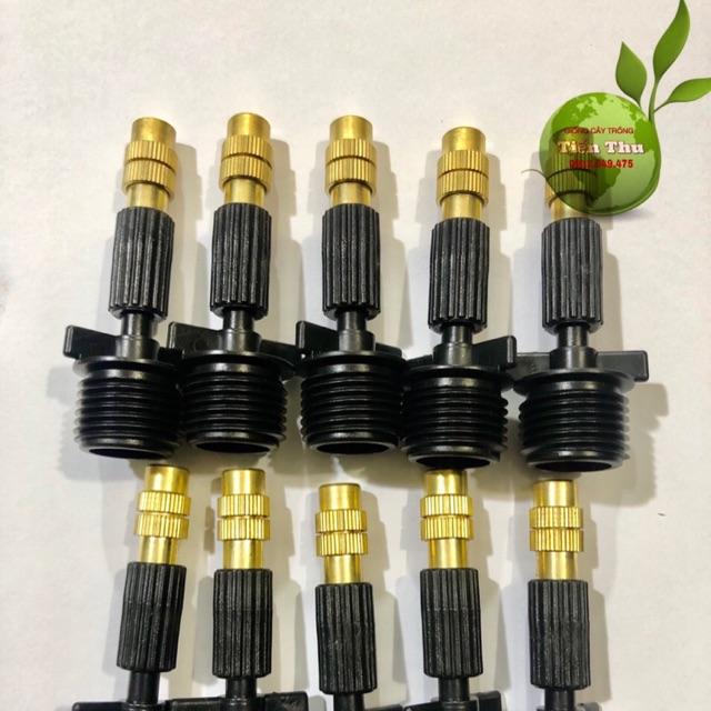 SET 10 BÉC PHUN SƯƠNG ĐẨU ĐỒNG NỐI REN TRONG 21