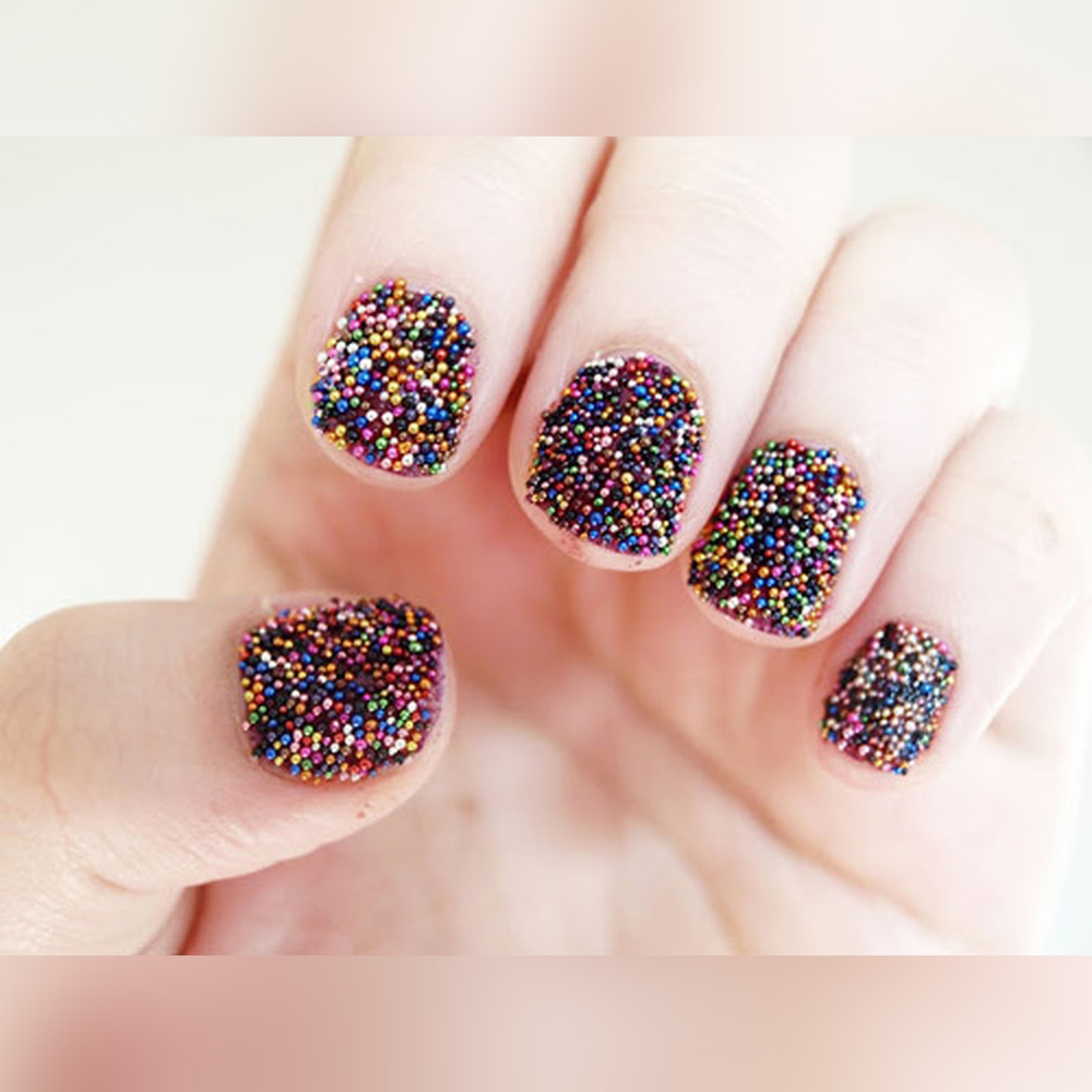 Trứng Cá Trang Trí Nail 12 Màu đa dạng chuyên Gắn trang trí Móng, Đính Được Chắc Chắn Lên Móng, Hiệu Ứng Lấp Lánh Sang Trọng, Có Thể Phối Nhiều Phong Cách Ý Tưởng Khác Nhau Phù Hợp Trang Phục, Sự Kiện