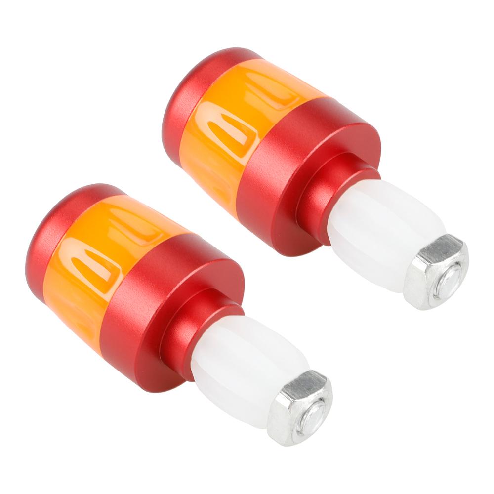 2pcs Electric Scooter Handlebar Lights LED Warning Light Handlebar Plug Waterproof & Dustproof