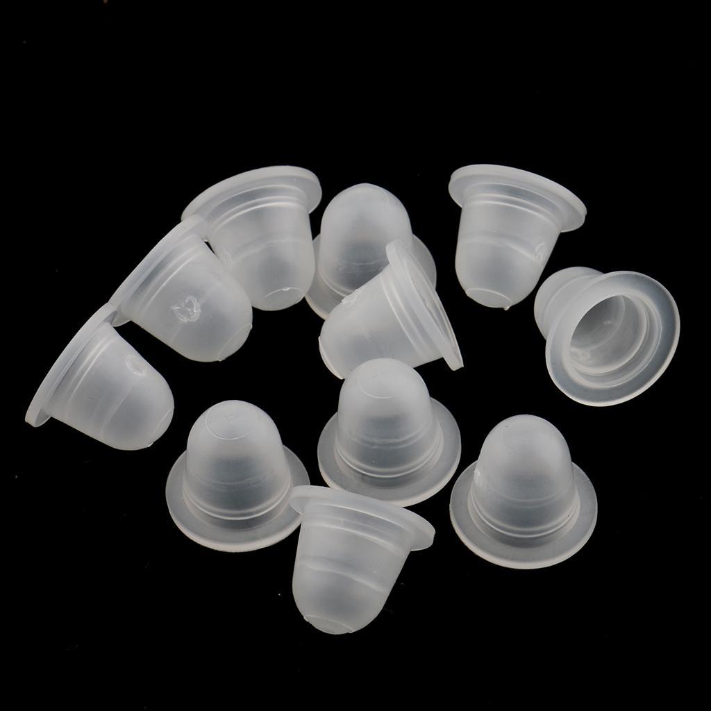 200pcs Microblading Pigment Cup Caps Silicone Ink Holder Tattoo Supply