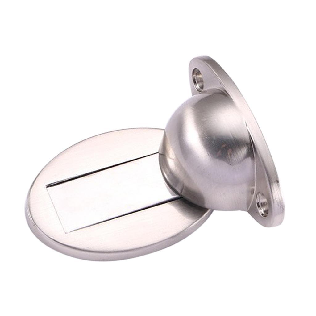 Alloy Magnetic Doorstop Door Stopper Door Catcher Holder Safety Close Silver