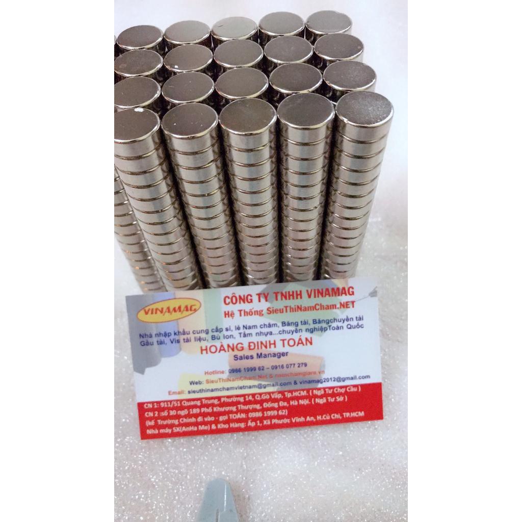 Nam Châm tròn 14x1mm, 14x5mm set 10 viên mỗi loại, đường kính 14mm mạnh