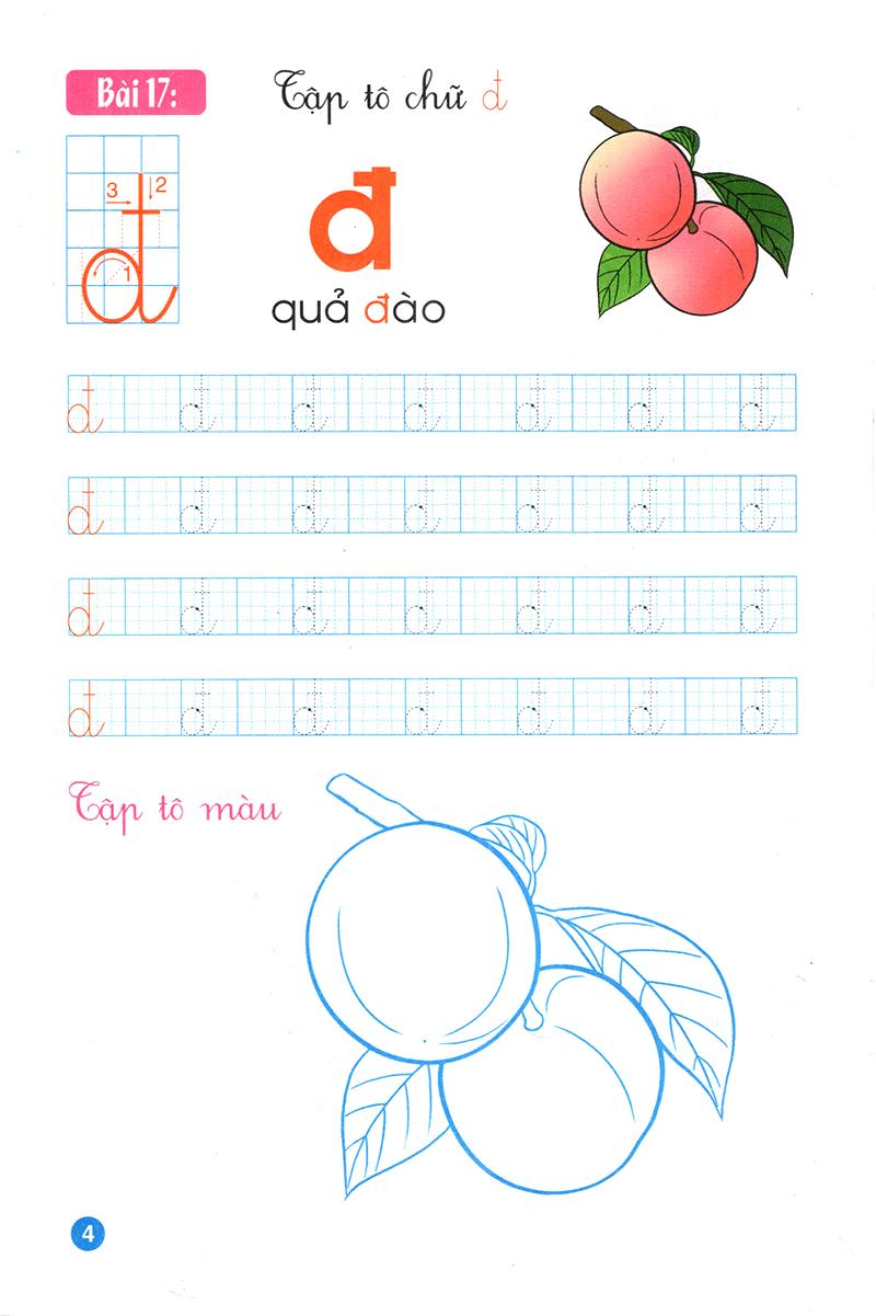 Tập Tô Mẫu Giáo - Chữ Cái - Quyển 3 (Dành Cho 4-5 Tuổi)
