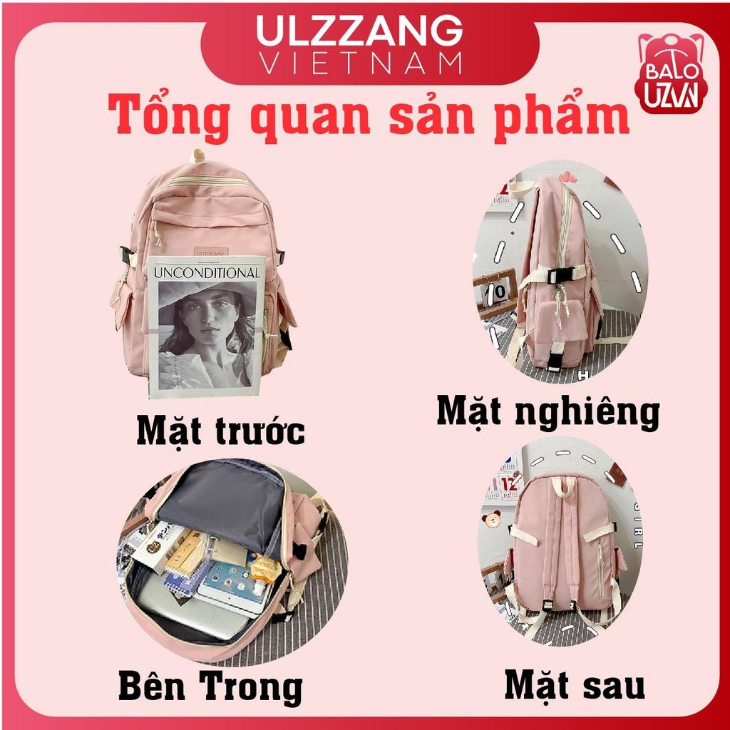 Balo nữ đi học thời trang Ulzzang Hàn Quốc, cặp sách đẹp hàng cao cấp dễ thương, túi xách sinh viên học sinh chống nước