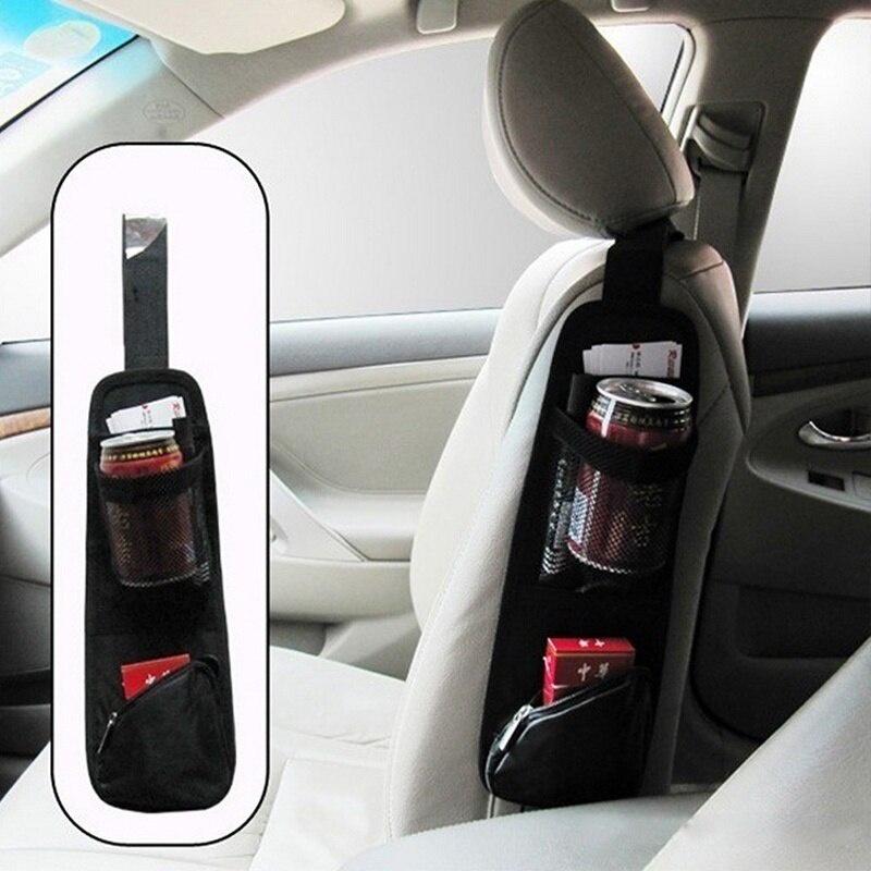 Hot Sale Car Seat Side Storage Organizer Universal Fit Multi-Pocket Bag Holder Mesh Portable Car Seat Hanging Storage Bag