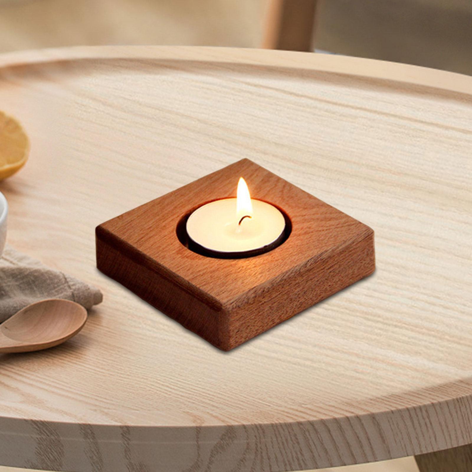 Wooden Candle Holder Tealight Holders Votive Candle Holders for Holiday