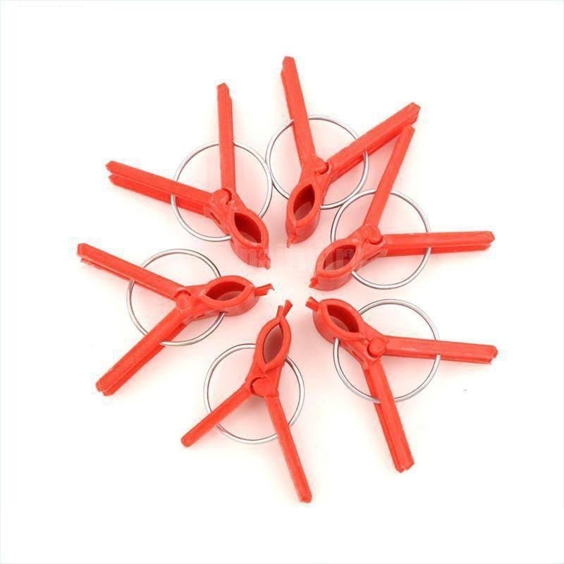 50 Kẹp Ghép Cây Giống Chanh Dây - Dưa Leo - Cà Chua - Bầu Bí Chuyên Dụng - Kẹp Nhựa Tròn