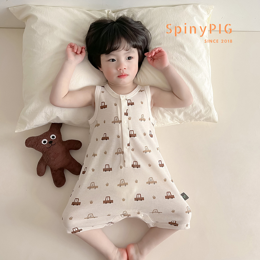 Bộ body cho bé sơ sinh 0-3 tuổi body đùi vải Waffle cao cấp mềm mát cho bé trai bé gái mùa hè