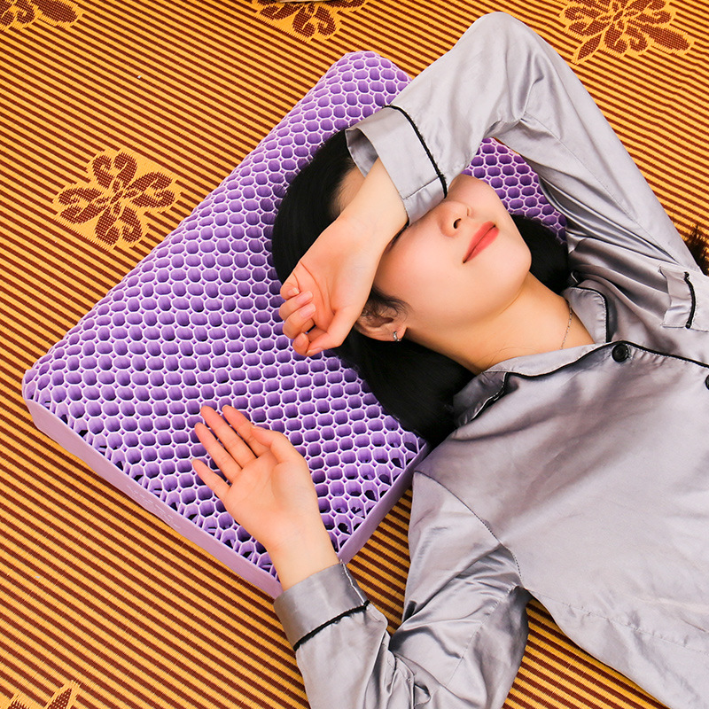 Gối ngủ TPE chống đau cổ giúp ngủ ngon đàn hồi tốt dễ vệ sinh HoneyComb Công Nghệ Nhật Bản