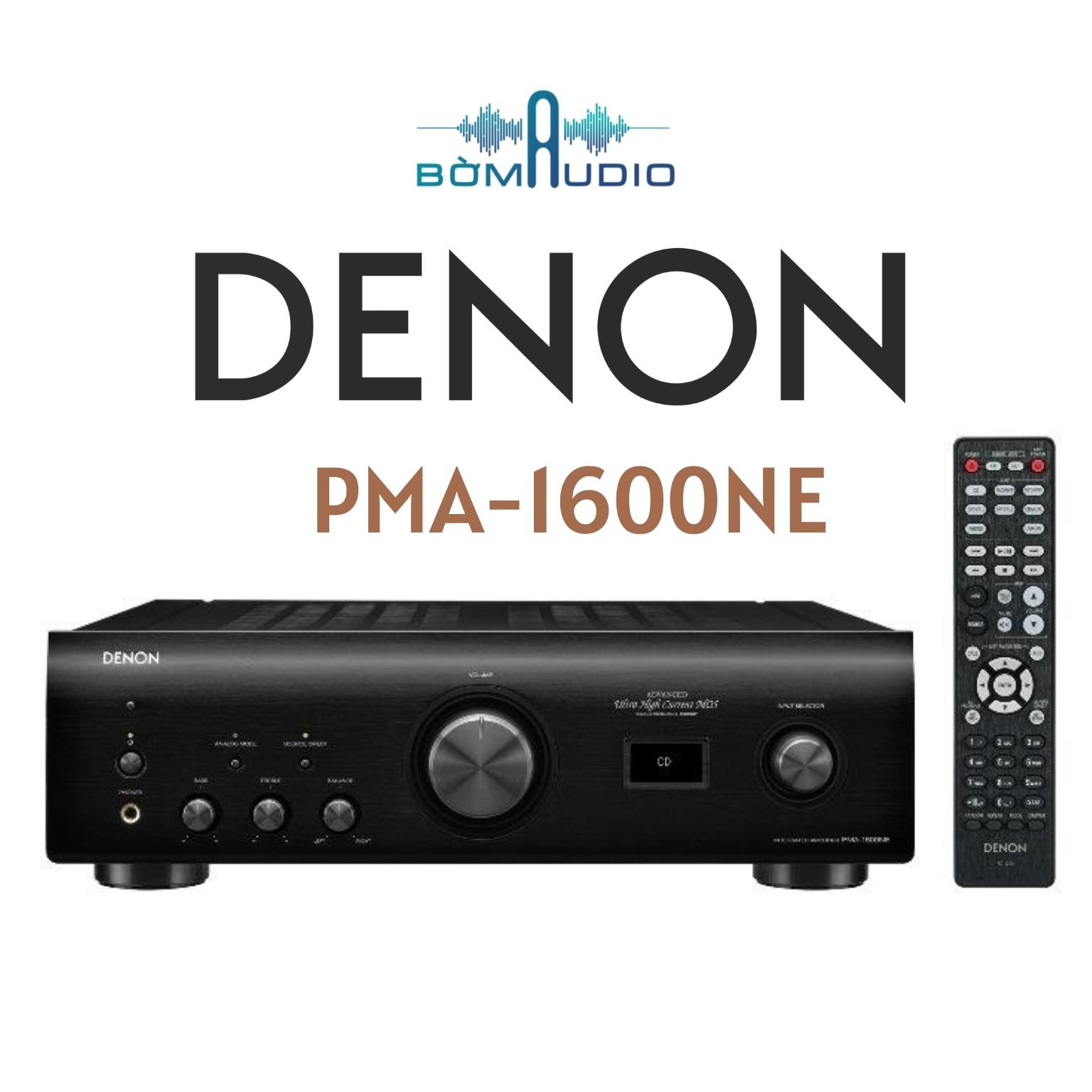 Denon PMA-1600NE | Ampli Nghe Nhạc Chuyên Dụng 2 Kênh x 140W - Chip DAC_PCM1795 x 32bit/384kHz - Hệ Mạch UHC Cao Cấp - Công Nghệ Advanced AL32 Plus - Tích Hợp USB-DAC, RCA, Optical, MM/MC Phono | Hàng Chính Hãng _ Mới 100%