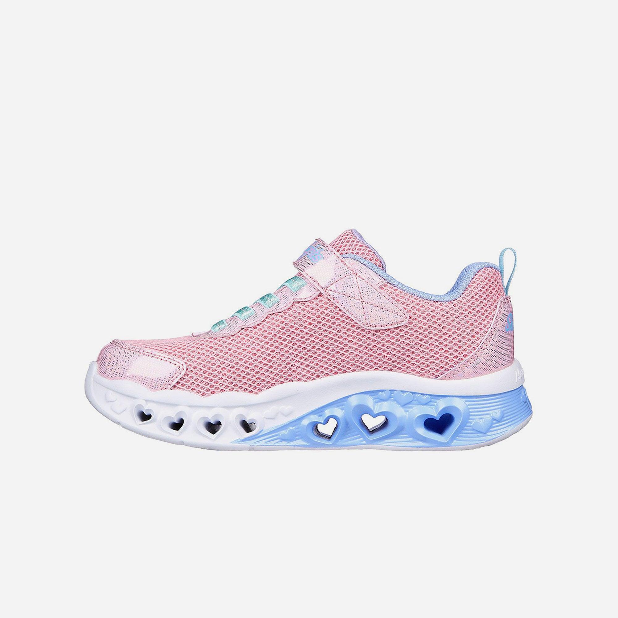 Giày sneaker bé gái Skechers Flutter Heart Lights - 302317L-PKMT