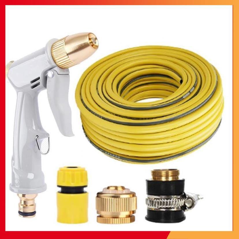 Bộ dây vòi xịt nước tưới cây rửa xe,tăng áp 3 lần, loại 3-5m 206846