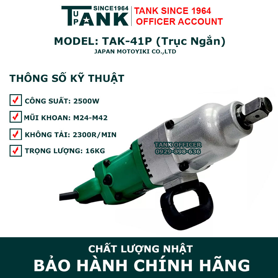 Máy siết bulong TANK since 1964 TAK-41P