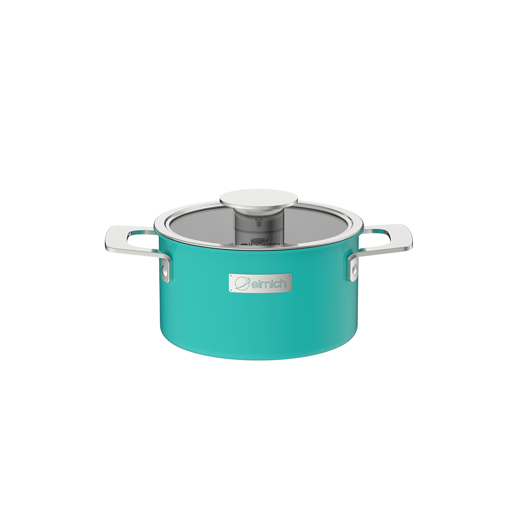 Nồi inox mầu, 3 lớp liền khối Elmich Hera - Hàng Chính Hãng