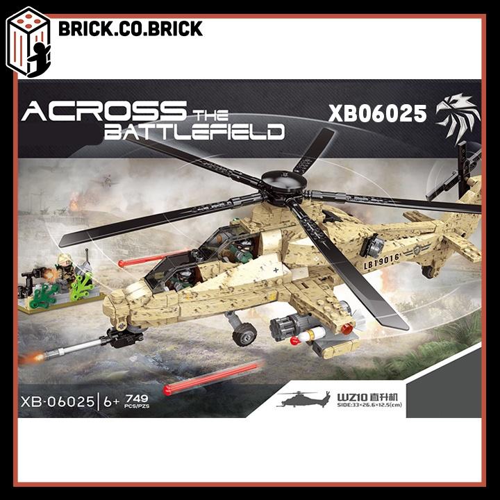 Lắp Ráp Mô Hình Máy Bay WZ10 Trực Thăng Chiến Đấu Attack Helicopter XB06025
