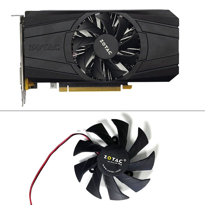 Quạt tản nhiệt 85MM 2PIN GA91B2U GTX 1050 PA Thay thế Quạt tản nhiệt cho Quạt card đồ họa ZOTAC GeForce GTX 1050Ti 4GB PB Thunder