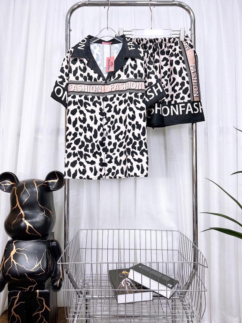 Đồ Bộ Lụa Gấm Xước Cao Cấp, Đùi, Bigsize, Pyjama, Hoạ Tiết, Dễ Thương, 65kg~85kg, LGX_D_07