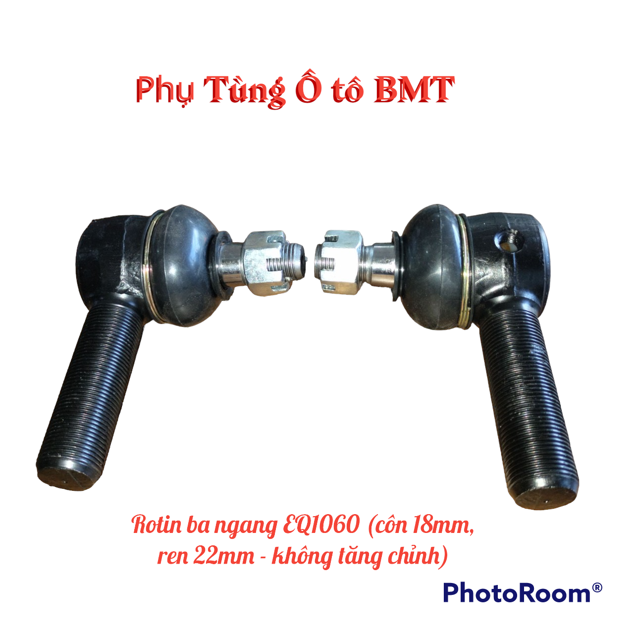 Một cặp  Rotuyn  lái dùng cho xe tải  2.5 tấn - 3.5 tấn, BJ1060, gai ngoài 22mm, côn 18mm